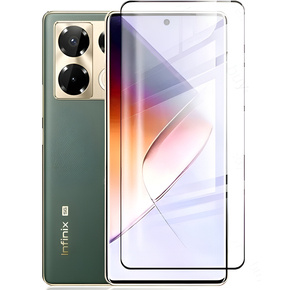 3D edzett üveg Infinix Note 40 Pro készülékhez, fekete keret