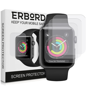 3x ERBORD hidrogél fólia Apple Watch 1/2/3 38mm