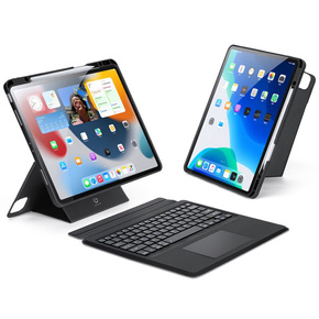 Billentyűzet tok Apple iPad Air 13" 6 gen. 2024 / iPad Pro 12.9 2020 / 2021 / 2022, Dux Ducis DK Series, fekete