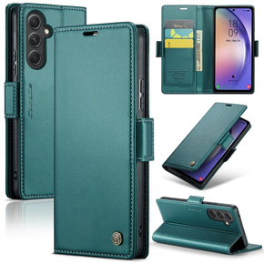 CASEME flip tok Samsung Galaxy A54 5G, Litchi Wallet, zöld