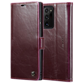 CASEME flip tok Samsung Galaxy Note 20 Ultra, Waxy Textured, piros