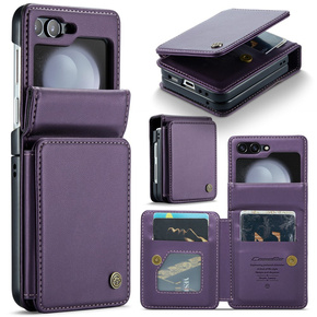 CASEME flip tok Samsung Galaxy Z Flip5 5G, Litchi Wallet, lila