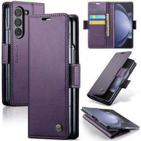 CASEME flip tok Samsung Galaxy Z Fold6 5G, Litchi Wallet, lila