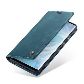 CASEME tok Huawei P30 Pro, Leather Wallet Case, kék