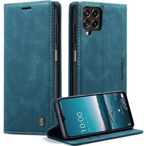 CASEME tok Samsung Galaxy M33 5G, Leather Wallet Case, kék