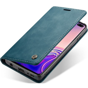 CASEME tok Samsung Galaxy S10, Leather Wallet Case, kék