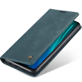 CASEME tok Xiaomi Redmi Note 8 Pro, Leather Wallet Case, türkiz