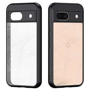 DuxDucis tok Google Pixel 8A, Aimo case, átlátszó / fekete