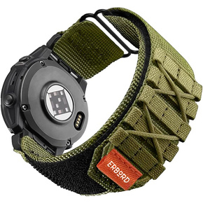 ERBORD Quickfit Nylon heveder a Garmin Fenix 5X/6X/6X PRO/7X, zöld