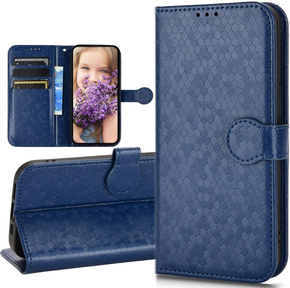 Flap tok Samsung Galaxy M15 5G, Wallet Rhombus, kék