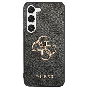 GUESS Telefontok a Samsung Galaxy S24+ Plus, 4G Big Metal Logo, szürke