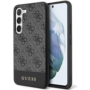 GUESS Telefontok a Samsung Galaxy S24+ Plus, 4G Bottom Stripe, szürke