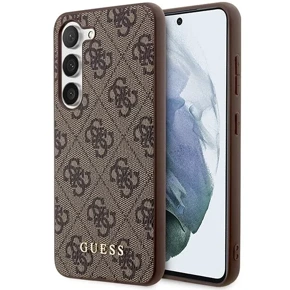 GUESS Telefontok a Samsung Galaxy S24+ Plus, 4G Metal Gold Logo, barna