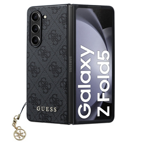 GUESS Telefontok a Samsung Galaxy Z Fold 5, 4G Charms Collection Hardcase, szürke