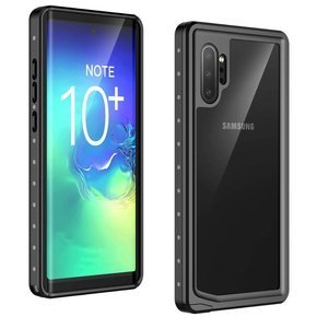 IP68 vízálló tok a Samsung Galaxy Note 10+ Plus, Redpepper, fekete