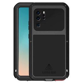 Love Mei Telefontok a Huawei P30 Pro, armored with glass, fekete