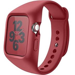 Öv + tok Suritch a Apple Watch 4/5/6/7/8/SE 44/45mm, piros