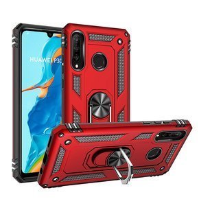 Páncélozott telefontok a Huawei P30 Lite, Nox Case Ring, piros