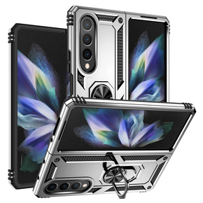 Páncélozott telefontok a Samsung Galaxy Z Fold 4 5G, Nox Case Ring, ezüst