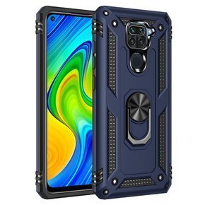 Páncélozott telefontok a Xiaomi Redmi Note 9, Nox Case Ring, kék