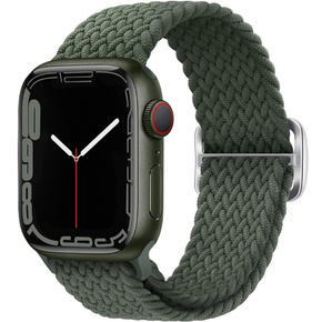 Pasek nylonowy do Apple Watch 1/2/3/4/5/6/7/8/SE 38/40/41/mm, Zielony