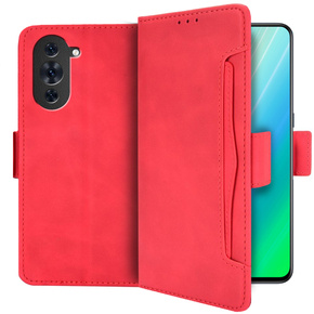 Pattintható tok a Huawei Nova 10 Pro 4G, Card Slot, piros