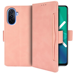 Pattintható tok a Huawei Nova Y70 4G, Card Slot, rózsaszín