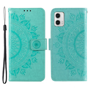 Pattintható tok a Motorola Moto G73 5G, Mandala Flower, zöld