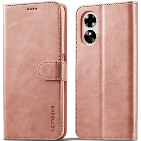 Pattintható tok a Oppo A17, LC.IMEEKE, rózsaszín rose gold