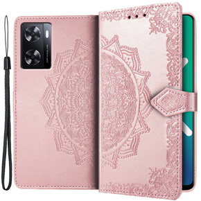 Pattintható tok a Oppo A57s, Mandala, rózsaszín rose gold