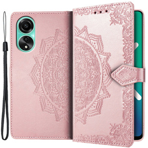 Pattintható tok a Oppo A98 5G, Mandala, rózsaszín rose gold