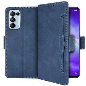 Pattintható tok a Oppo Reno 5 5G, Card Slot, kék