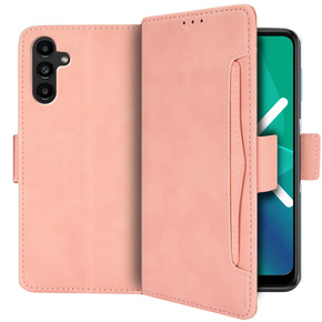 Pattintható tok a Samsung Galaxy A04S / A13 5G, Card Slot, rózsaszín