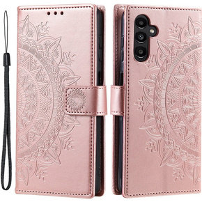 Pattintható tok a Samsung Galaxy A34 5G, Mandala, rózsaszín rose gold