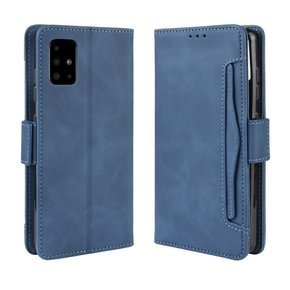 Pattintható tok a Samsung Galaxy A51, Card Slot, kék