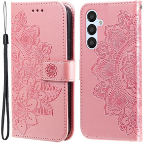 Pattintható tok a Samsung Galaxy A54 5G, Mandala Flower, rózsaszín rose gold