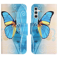 Pattintható tok a Samsung Galaxy M15 5G, Wallet, Butterfly