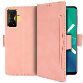 Pattintható tok a Xiaomi Poco F4 GT, Card Slot, rózsaszín