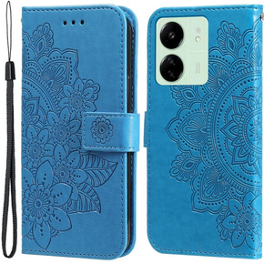 Pattintható tok a Xiaomi Redmi 13C / Poco C65, Mandala Flower, kék