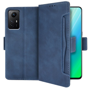 Pattintható tok a Xiaomi Redmi Note 12S, Card Slot, kék