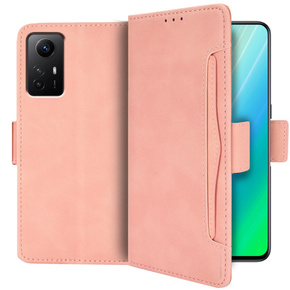 Pattintható tok a Xiaomi Redmi Note 12S, Card Slot, rózsaszín