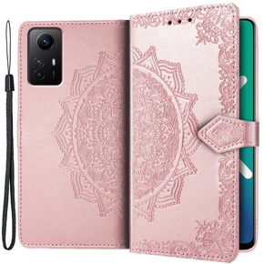 Pattintható tok a Xiaomi Redmi Note 12S, Mandala, rózsaszín rose gold