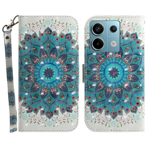 Pattintható tok a Xiaomi Redmi Note 13 Pro 5G, Wallet, Mandala Flower