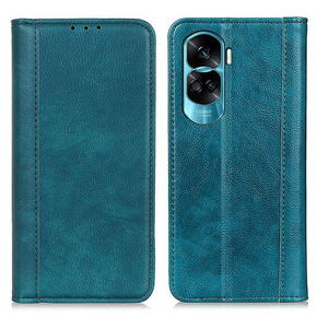 Telefontok a Honor 90 Lite 5G, Wallet Litchi Leather, zöld