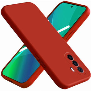 Telefontok a Huawei Nova Y70, Silicone Lite, piros