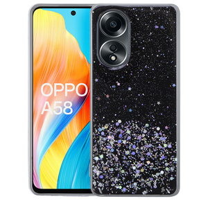 Telefontok a Oppo A58 4G, Glittery, fekete