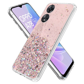 Telefontok a Oppo A78 5G, Glittery, rózsaszín