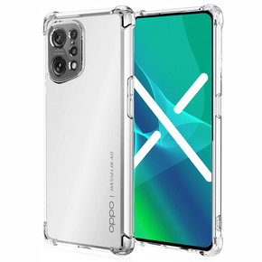 Telefontok a Oppo Find X5 Pro, Dropproof, átlátszó