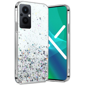 Telefontok a Oppo Reno7 Lite 5G, Glittery, átlátszó