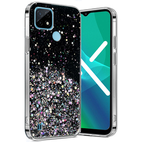 Telefontok a Realme C21, Glittery, fekete